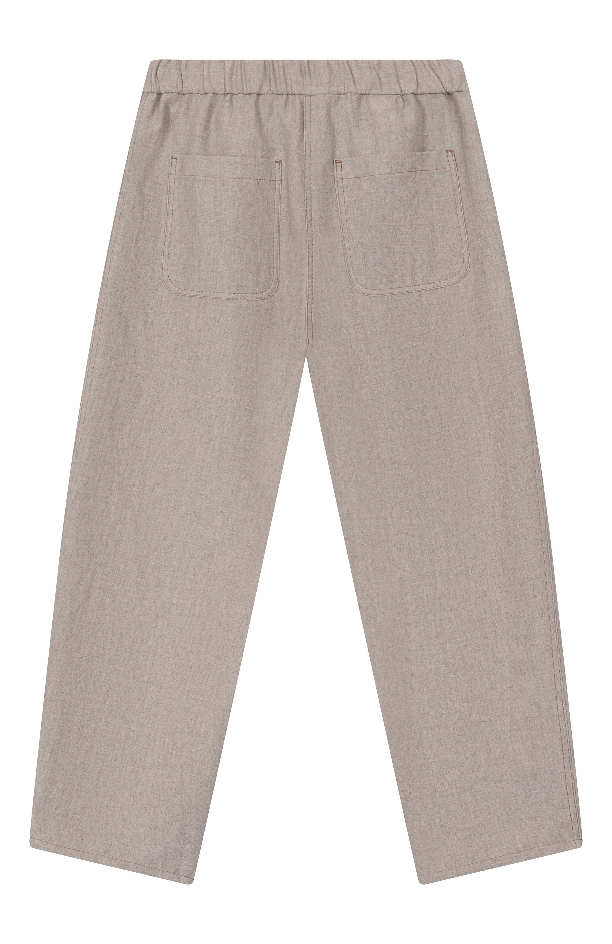 Брюки изо льна и вискозы BRUNELLO CUCINELLI, арт. BL136P235C, фото 2