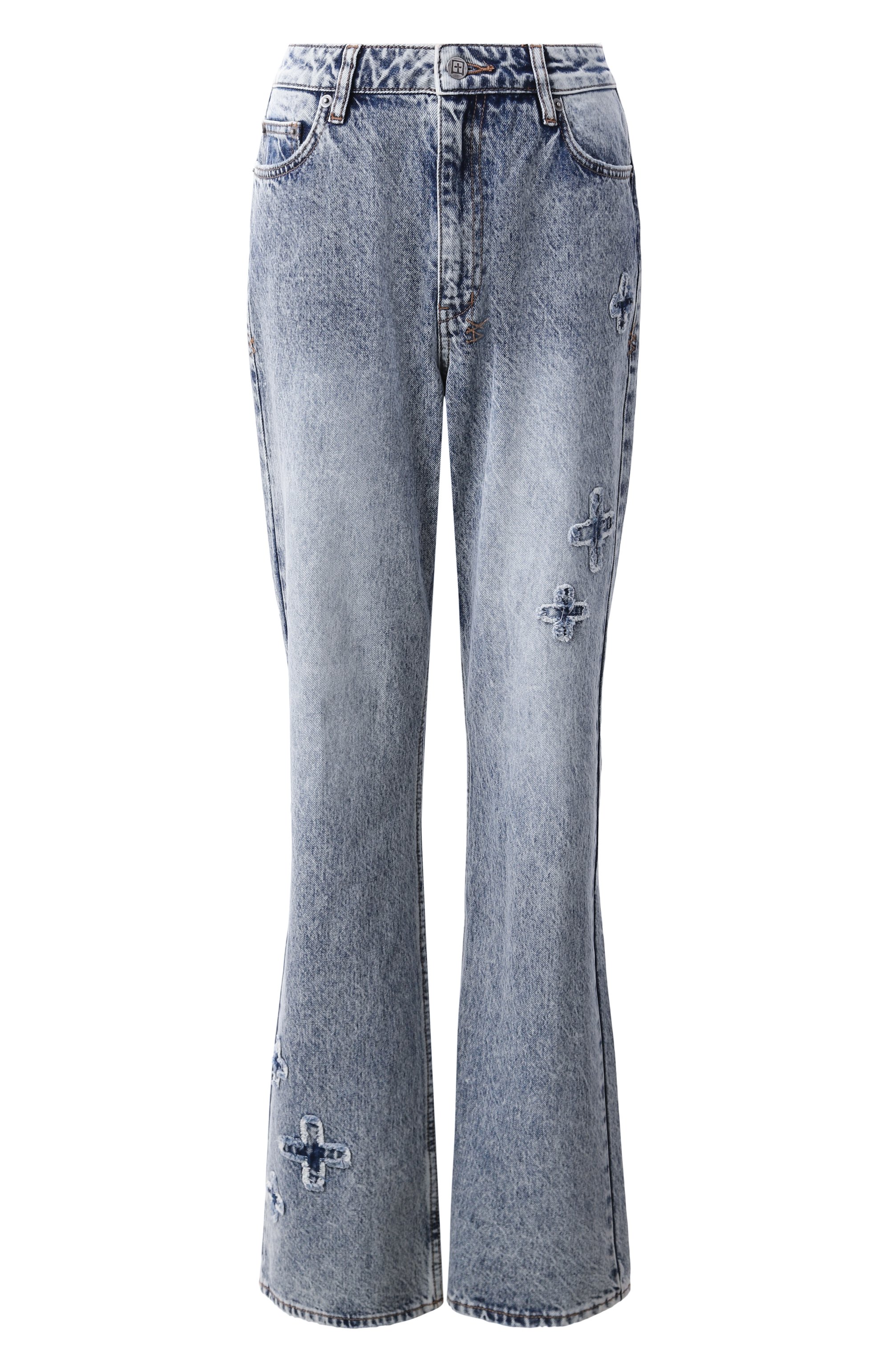 Джинсы KSUBI голубого цвета по цене 34250 руб., арт. WPS25DJ013, фото 1 Джинсы KSUBI, арт. WPS25DJ013, фото 1