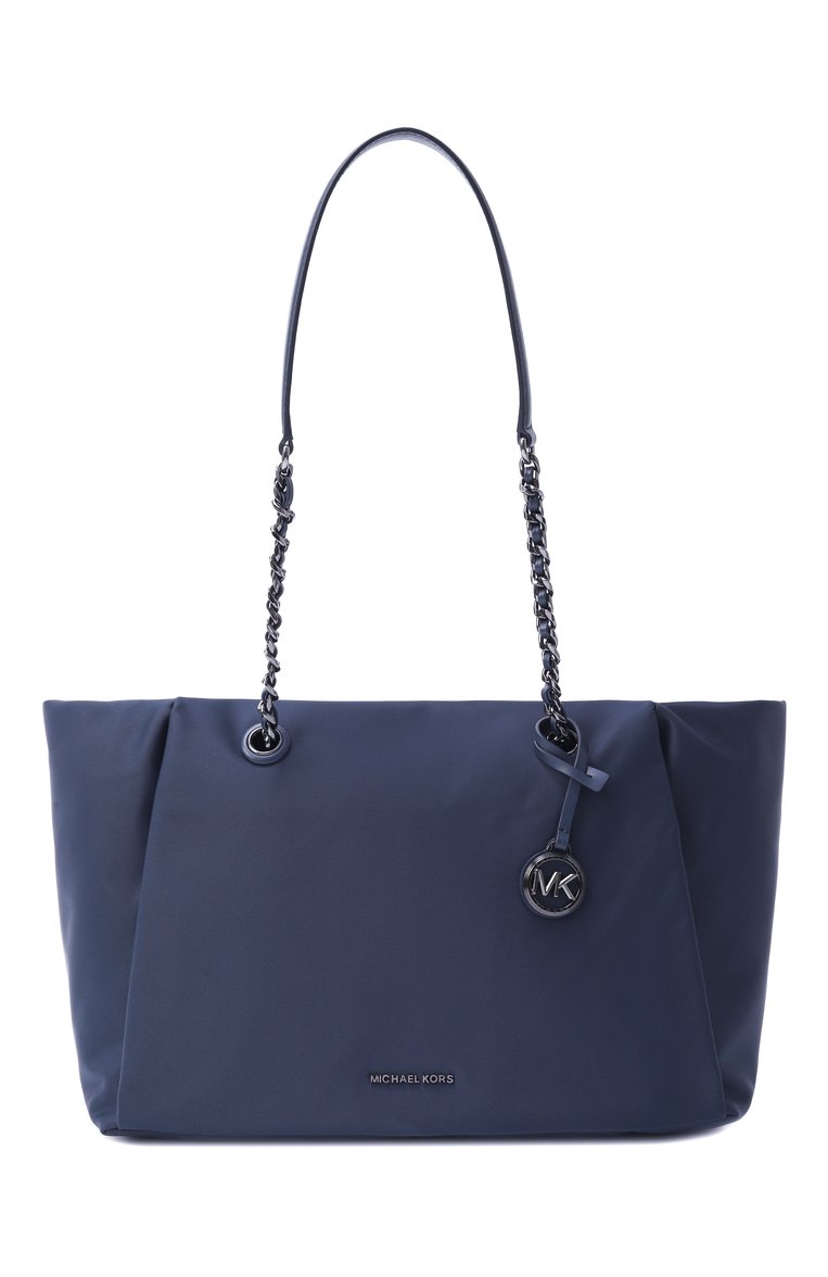 Женская сумка-тоут georgia MICHAEL MICHAEL KORS темно-синего цвета, арт. 30R5SI0T1C | Фото 1 (Размер: large; Материал: Текстиль)