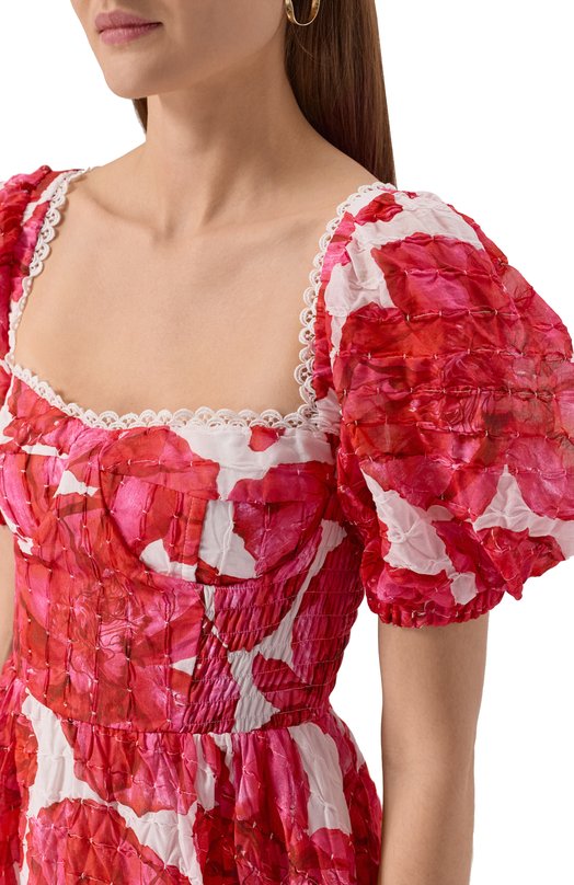 Хлопковое платье Charo Ruiz Ibiza 252614 Красный  252614 Фото 4