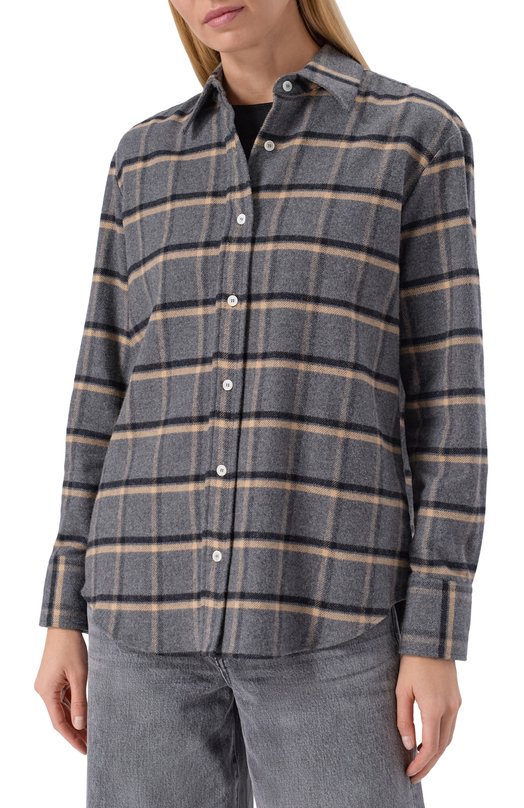 Хлопковая рубашка Academia SILVY/75DM1 Серый  SILVY/75DM1 Фото 3