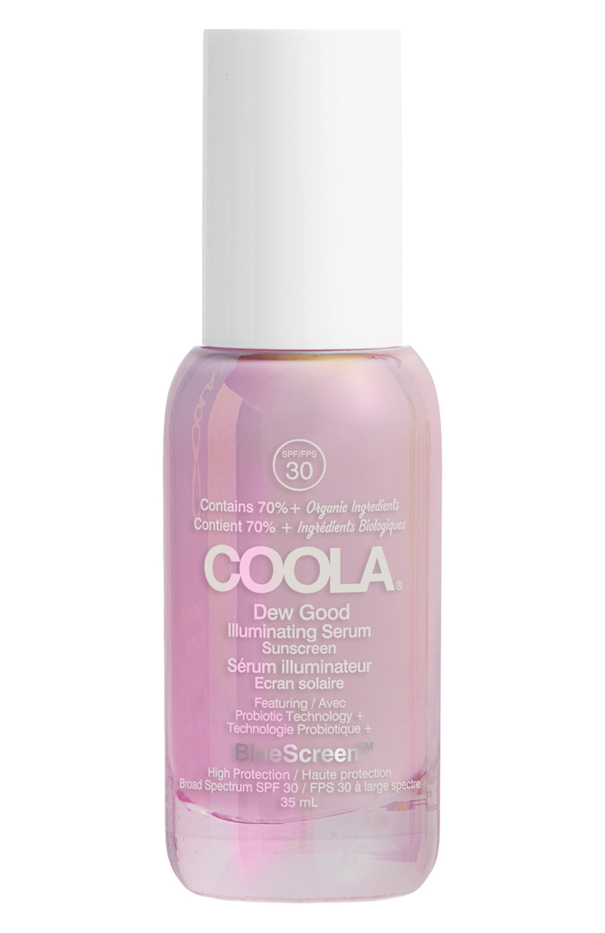 Солнцезащитная сыворотка для лица spf30 (35ml) COOLA бесцветного цвета по цене 8000 руб., арт. CL10507MRK, фото 1 Солнцезащитная сыворотка для лица spf30 (35ml) COOLA, арт. CL10507MRK, фото 1