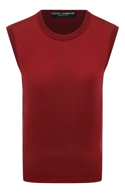 Женский шелковый топ DOLCE & GABBANA, арт. FXT04T/JBSHX