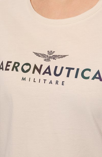 Хлопковая футболка AERONAUTICA MILITARE, арт. 222TS2031DJ496, фото 5