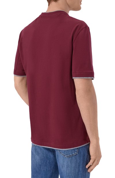 Хлопковая футболка BRUNELLO CUCINELLI, арт. M0B137427, фото 4