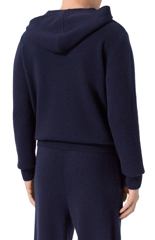 Худи из кашемира и шерсти Sporty and Rich WS08462302BL106 Синий  WS08462302BL106 Фото 4