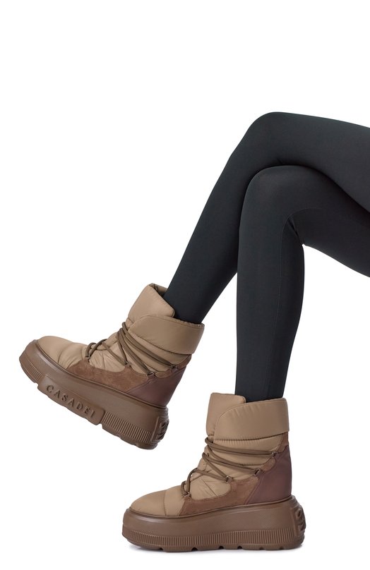 Текстильные ботинки Nexus Casadei 2X091A0701/T0564 Бежевый  2X091A0701/T0564 Фото 2