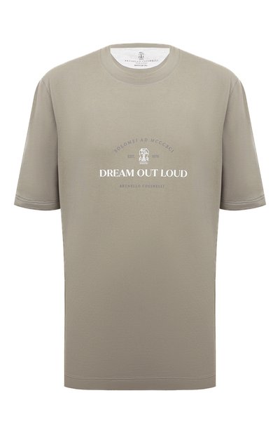 Хлопковая футболка BRUNELLO CUCINELLI, арт. M0T718431W, фото 1