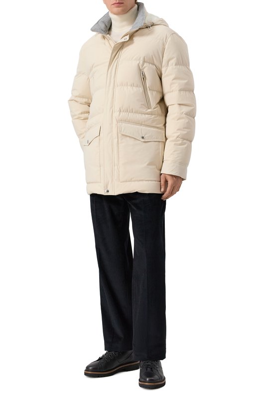Пуховик Brunello Cucinelli MM4911823 Кремовый  MM4911823 Фото 2