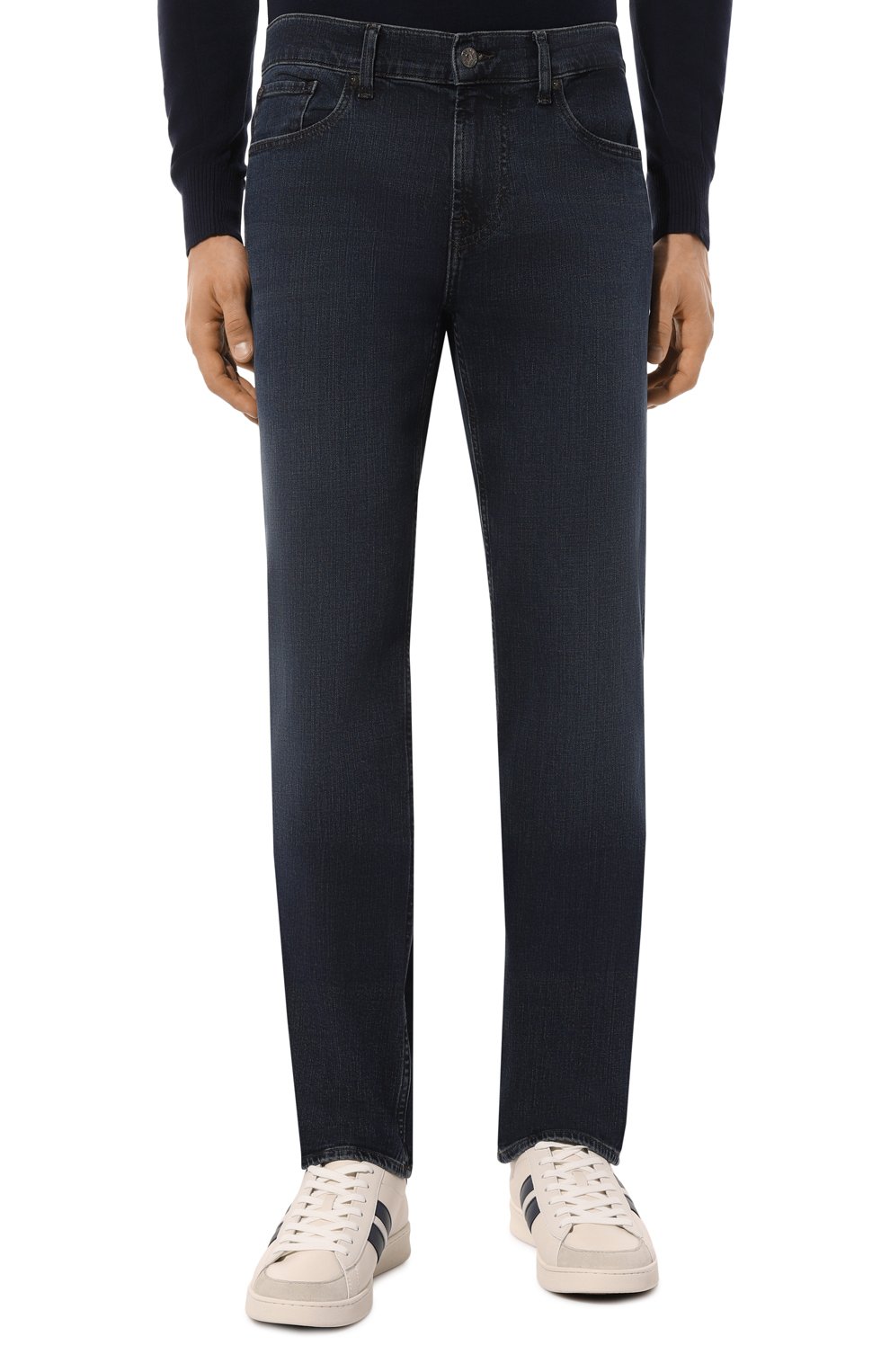Джинсы standard 7 FOR ALL MANKIND темно-синего цвета по цене 25250 руб., арт. JSMNC420TC, фото 3 Джинсы standard 7 FOR ALL MANKIND, арт. JSMNC420TC, фото 3