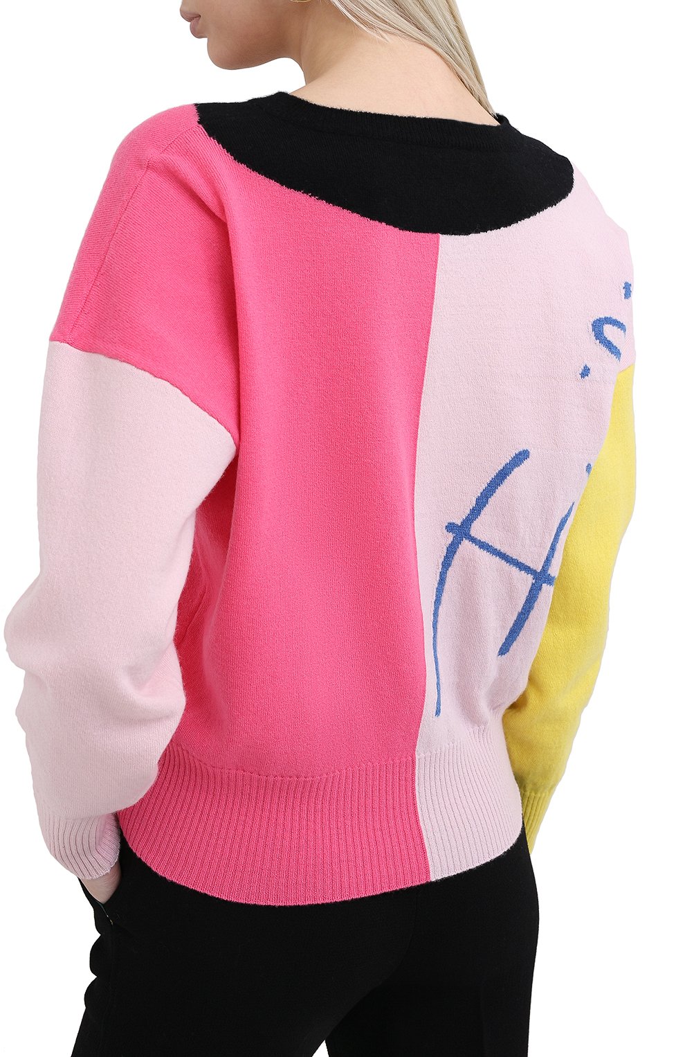 Шерстяной пуловер EMILIO PUCCI разноцветного цвета по цене 65300 руб., арт. 0RKM80/0R968, фото 4 Шерстяной пуловер EMILIO PUCCI, арт. 0RKM80/0R968, фото 4