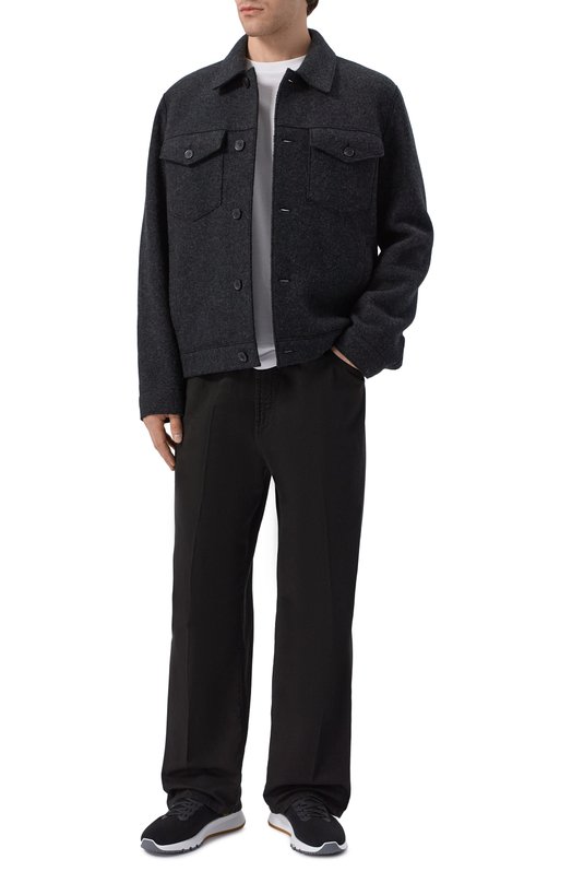 Хлопковые брюки White Sand 26SU93/260 Чёрный  26SU93/260 Фото 2