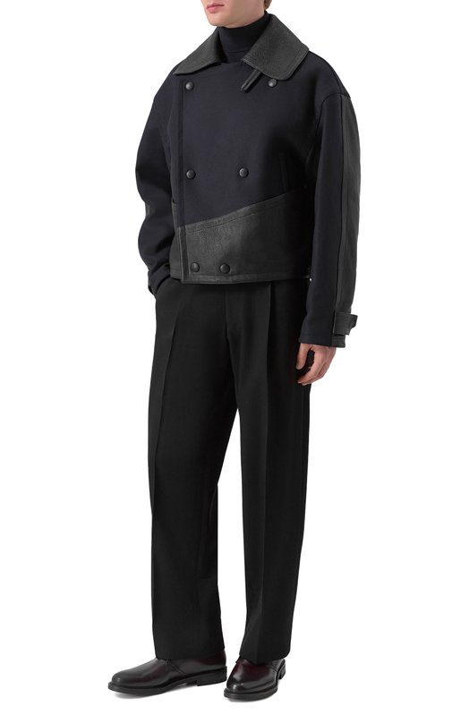 Кожаный бомбер Giorgio Armani GM002240/AF20402 Чёрный  GM002240/AF20402 Фото 2