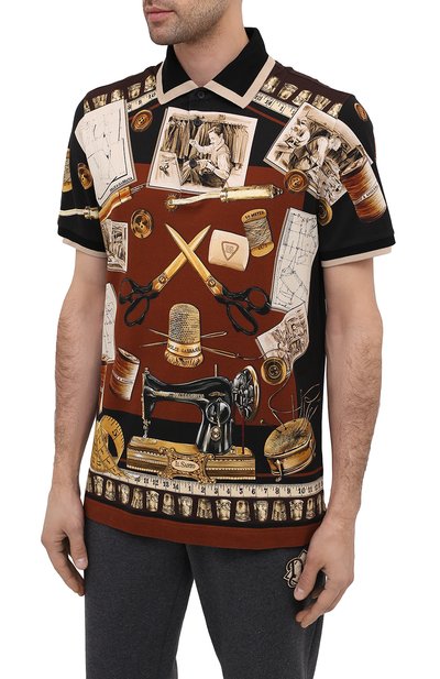 Хлопковое поло DOLCE & GABBANA, арт. G8LB0T/HI7EZ, фото 3