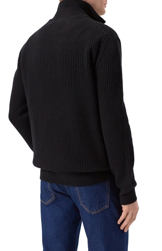 Шерстяной свитер Andrea Campagna M5625-6141 Чёрный  M5625-6141 Фото 4