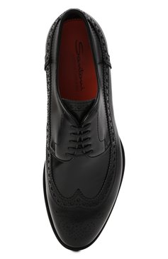Кожаные дерби SANTONI, арт. MCCG18046MC8HVVDN01, фото 1