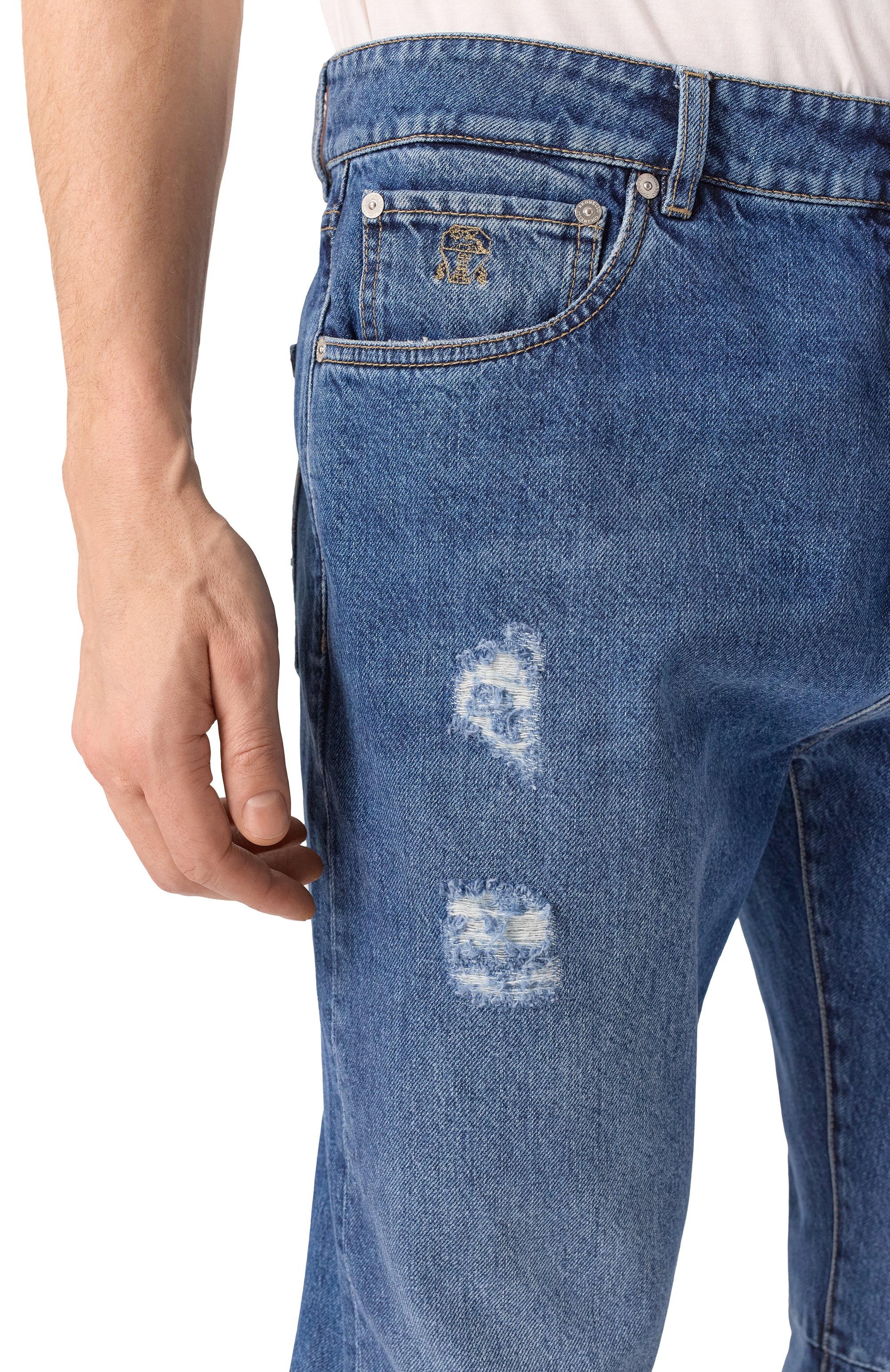 Джинсы leisure fit BRUNELLO CUCINELLI, арт. M241PB2348, фото 5