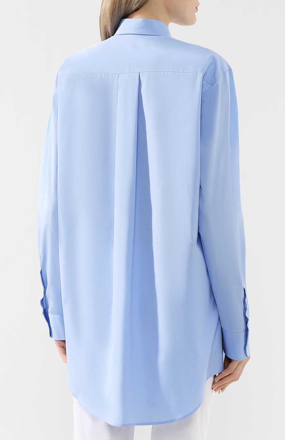 Хлопковая рубашка DSQUARED2 голубого цвета по цене 39200 руб., арт. S75DL0611/S36275, фото 4 Хлопковая рубашка DSQUARED2, арт. S75DL0611/S36275, фото 4