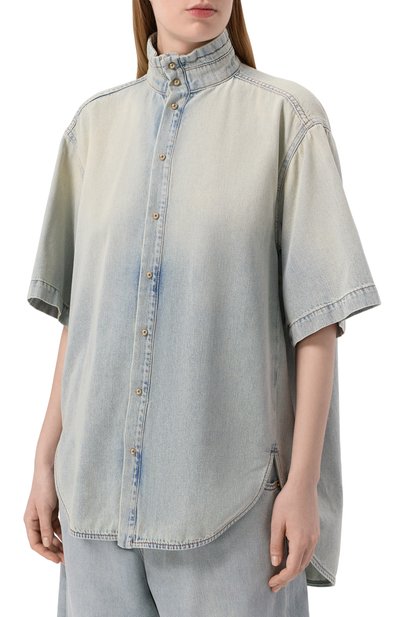Джинсовая рубашка roberta DARKPARK, арт. WSH37 TBL01W065/R0BERTA-TENCEL DENIM C0LLAR SHIRT, фото 3