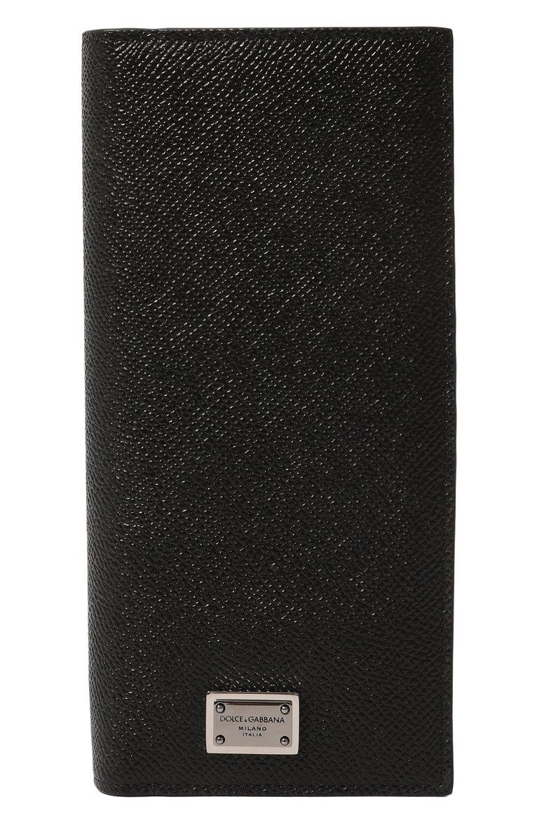 Мужской кожаное портмоне DOLCE & GABBANA черного цвета, арт. BP2573/AG219 | Фото 1 (Материал: Натуральная кожа; Материал сплава: Проставлено; Нос: Не проставлено; Региональные ограничения белый список (Axapta Mercury): Не проставлено)