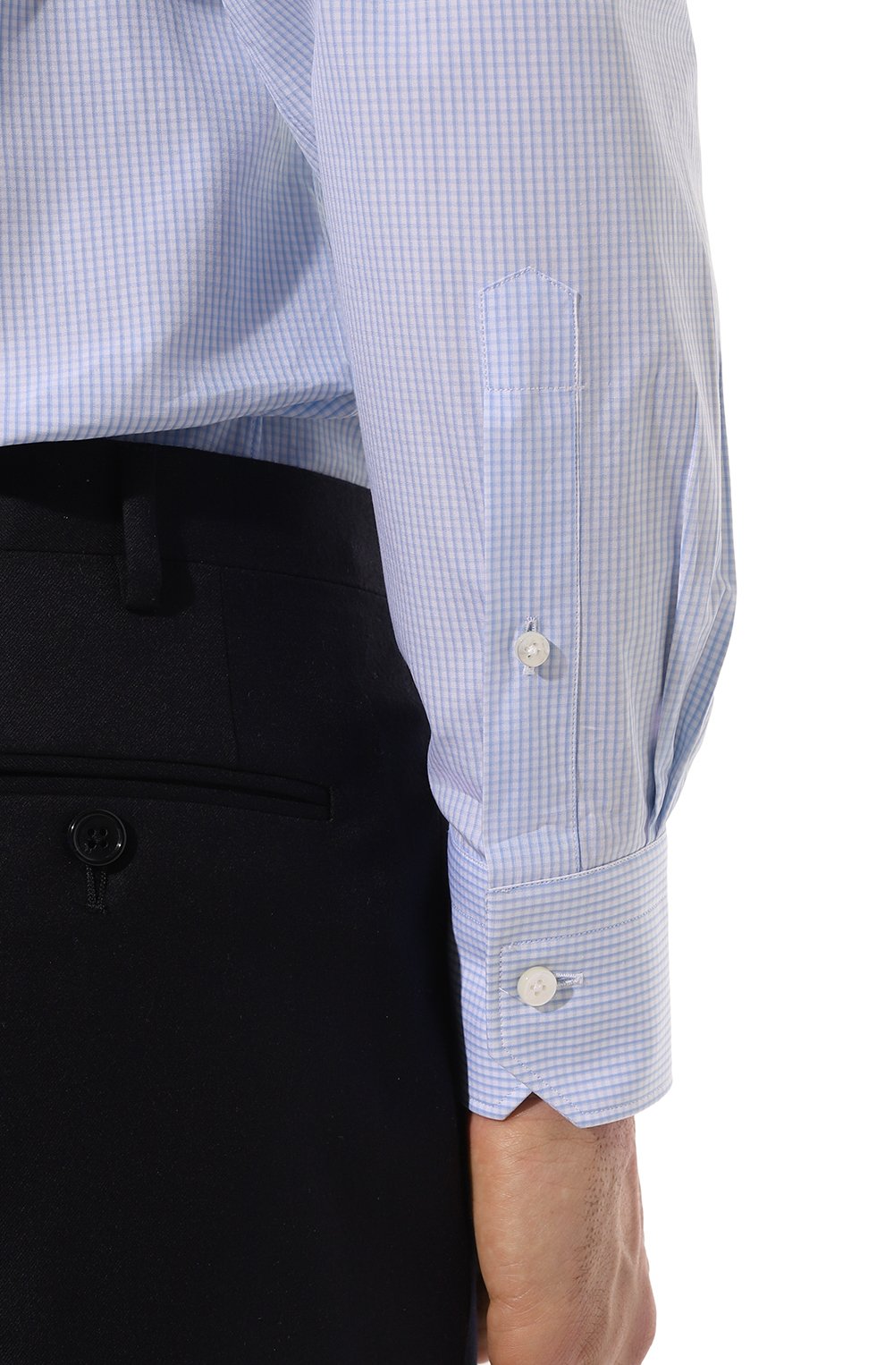 Хлопковая сорочка ZEGNA, арт. 601040A6/9MS0BA, фото 6