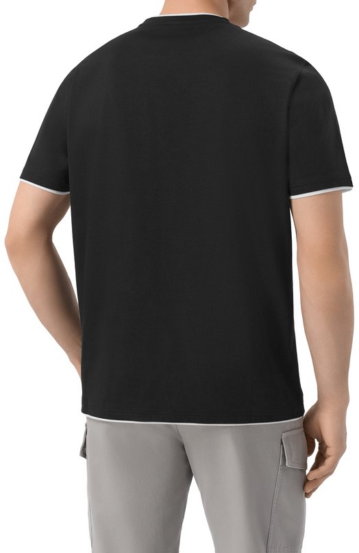 Хлопковая футболка Kiton UMK0970 Чёрный  UMK0970 Фото 4