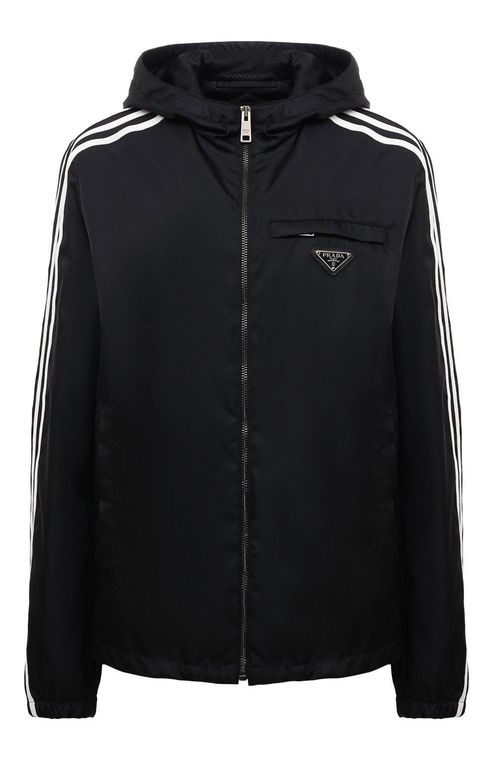 Куртка adidas for prada re-nylon PRADA черного цвета по цене 125000 руб., арт. SGB964-1WQ8-F0002-212, фото 1 Куртка adidas for prada re-nylon PRADA, арт. SGB964-1WQ8-F0002-212, фото 1