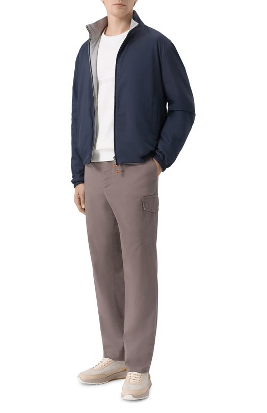 Хлопковый свитшот Brunello Cucinelli MM8369017G Белый  MM8369017G Фото 2