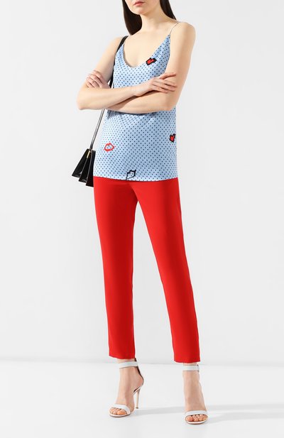 Шелковые брюки REDVALENTINO, арт. RR0RBB05/23H, фото 2