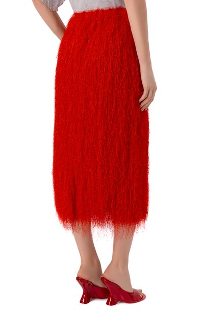 Юбка DRIES VAN NOTEN красного цвета по цене 92650 руб., арт. 010860/3038, фото 4 Юбка DRIES VAN NOTEN, арт. 010860/3038, фото 4