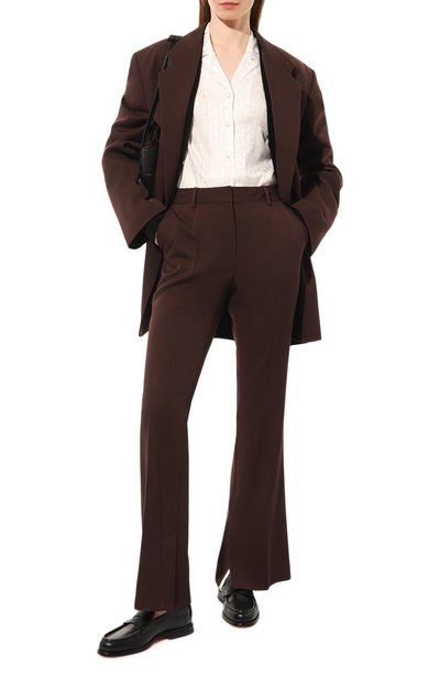 Шелковая рубашка PORTS 1961 кремового цвета по цене 98300 руб., арт. PWLD9B093Q-FT018, фото 2 Шелковая рубашка PORTS 1961, арт. PWLD9B093Q-FT018, фото 2