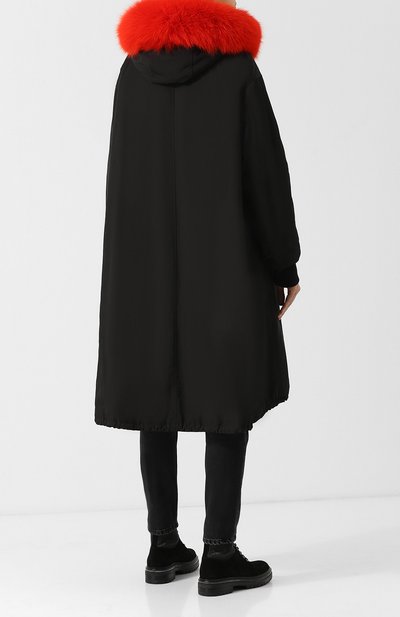 Двусторонняя норковая шуба на молнии с капюшоном YS ARMY PARIS, арт. 8WFM03000N33X, фото 4