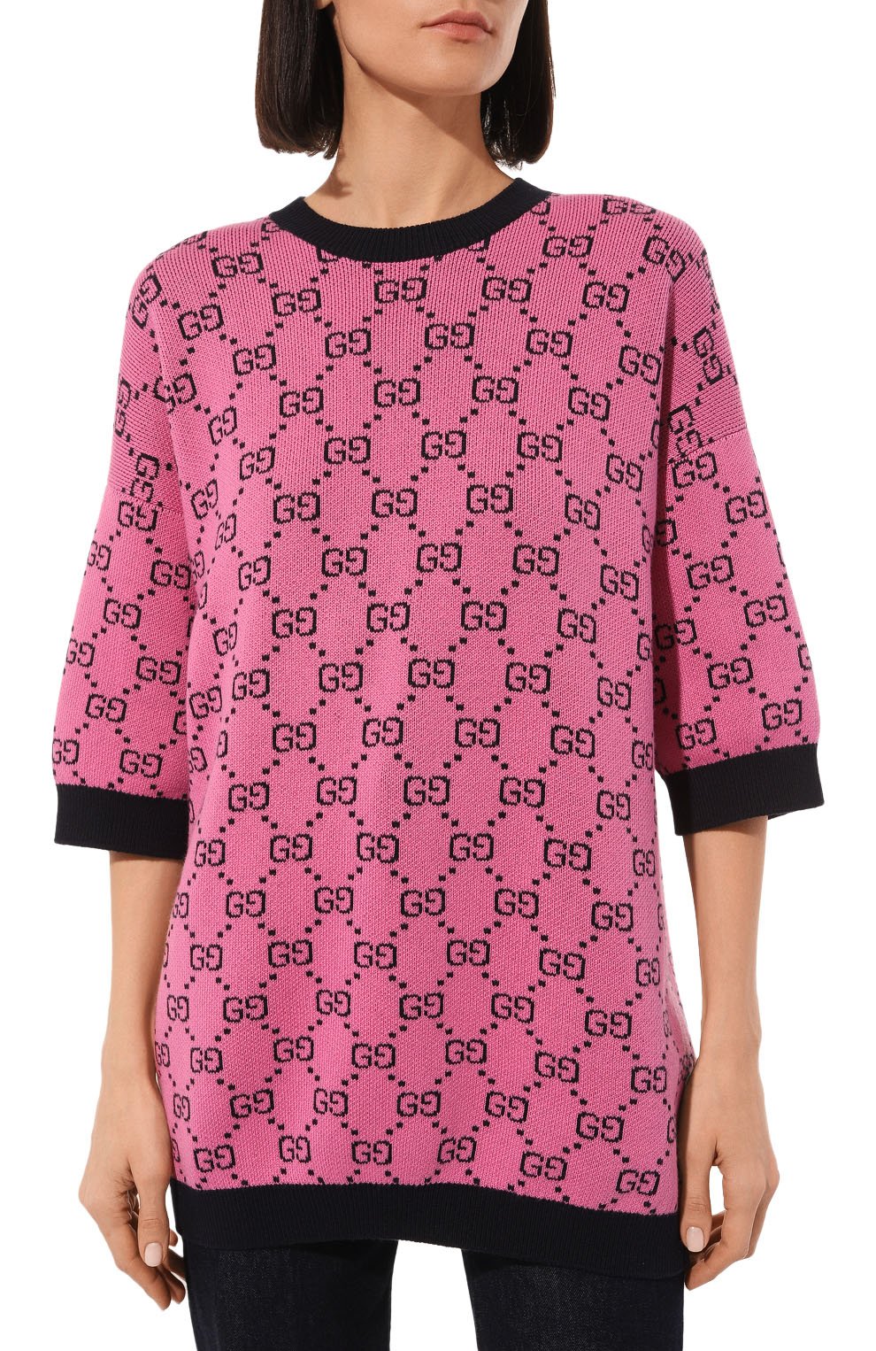 Пуловер из шерсти и хлопка GUCCI, арт. 662038 XKBXI, фото 3
