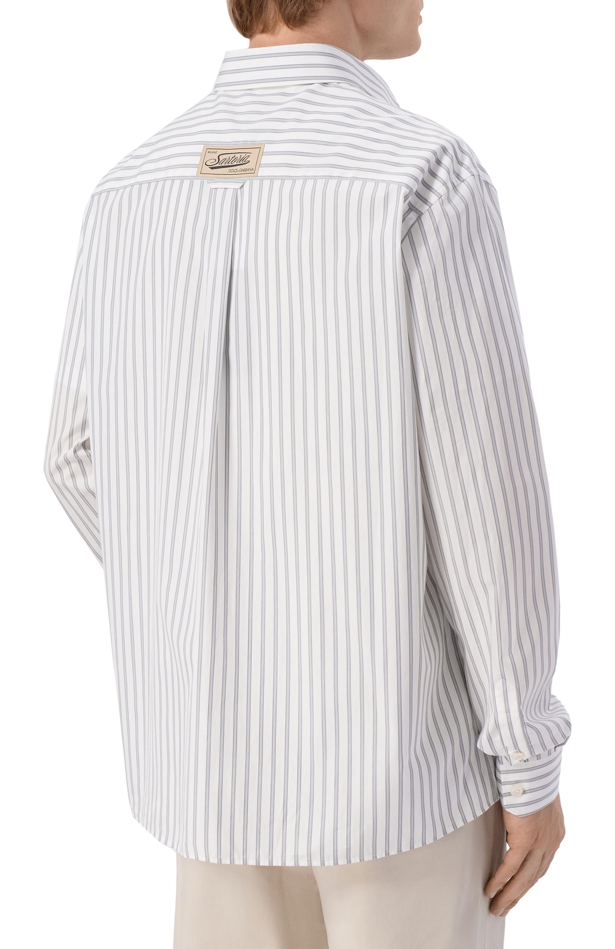 Хлопковая рубашка DOLCE & GABBANA, арт. G50C7T/FR5Z6, фото 4