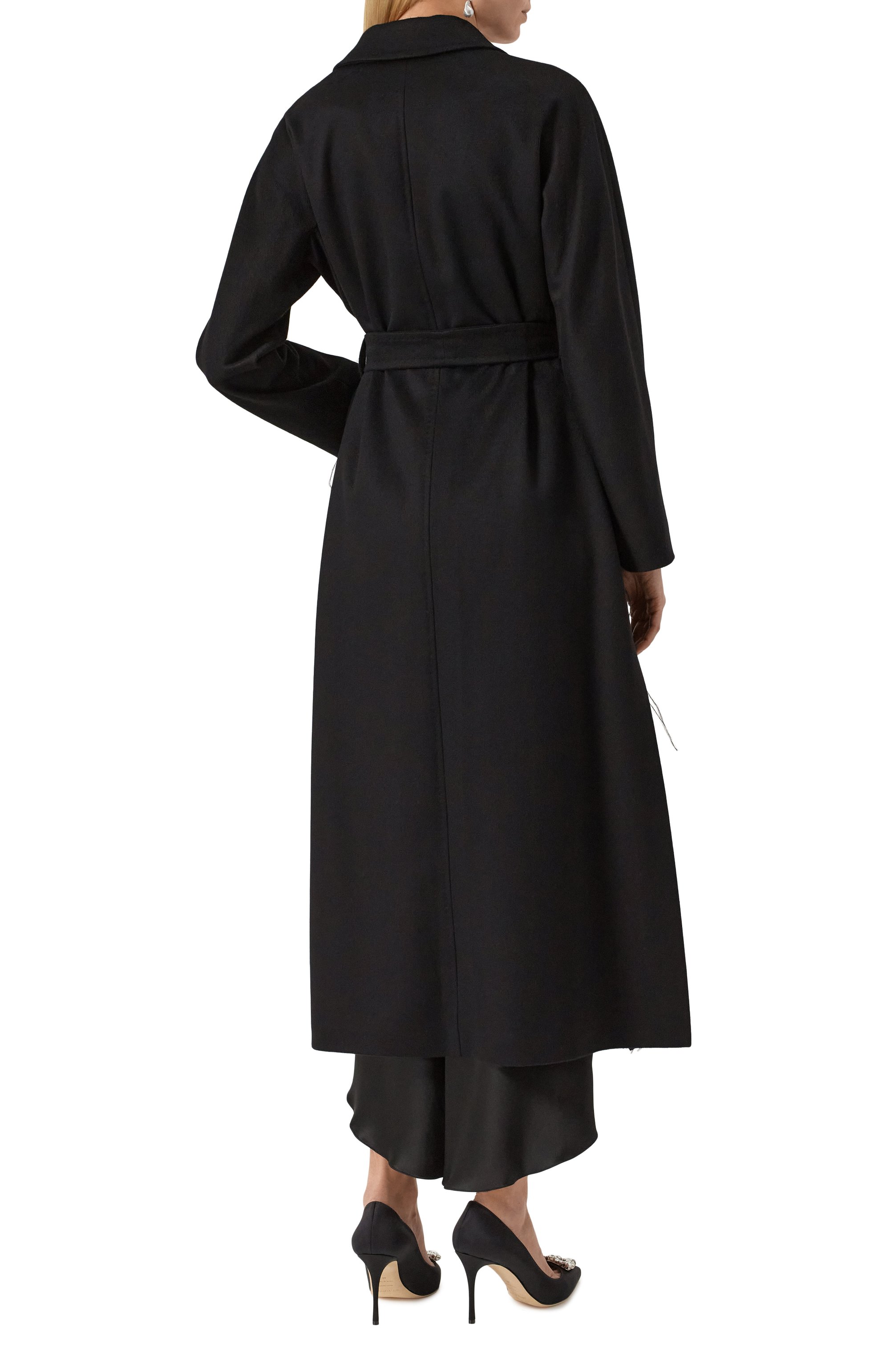 Кашемировое пальто с отделкой перьями MVST, арт. SAN2031L130/222, фото 4