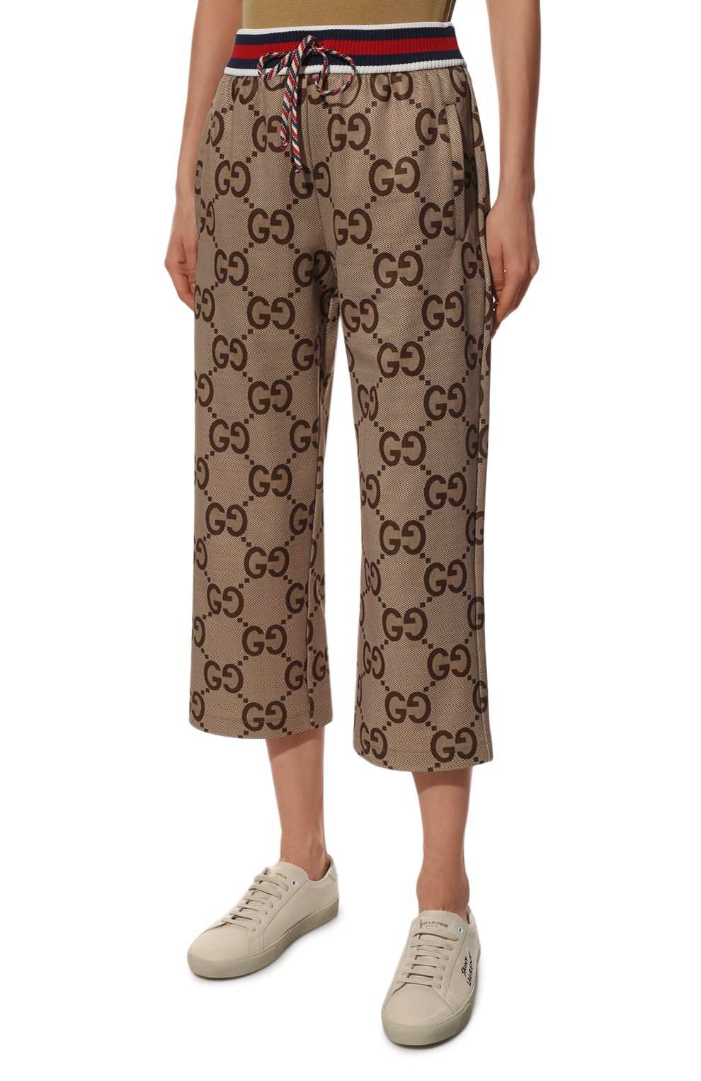 Брюки GUCCI бежевого цвета по цене 141120 руб., арт. 685762/XJD3N, фото 3 Брюки GUCCI, арт. 685762/XJD3N, фото 3