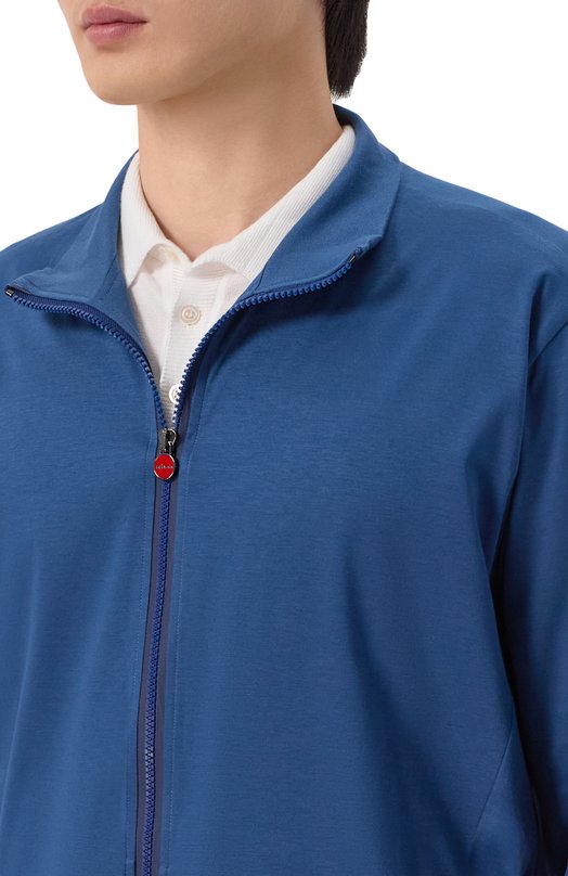 Хлопковая толстовка Kiton UMC032H09600 Синий  UMC032H09600 Фото 5