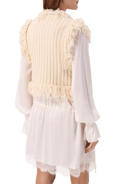 Шерстяной жилет ANN DEMEULEMEESTER кремового цвета по цене 221500 руб., арт. B0014533/KN093, фото 4 Шерстяной жилет ANN DEMEULEMEESTER, арт. B0014533/KN093, фото 4