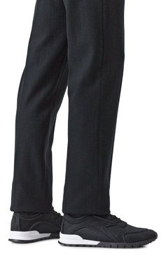 Мужские текстильные кроссовки KITON черного цвета, арт. USSA325N0106303 | Фото 3 (Подошва: Массивная; Материал внешний: Текстиль; Материал внутренний: Натуральная кожа; Драгоценные камни: Проставлено; Материал сплава: Проставлено; Материал утеплителя: Без утеплителя; Кросс-КТ: Низкие; Стили: Классический)