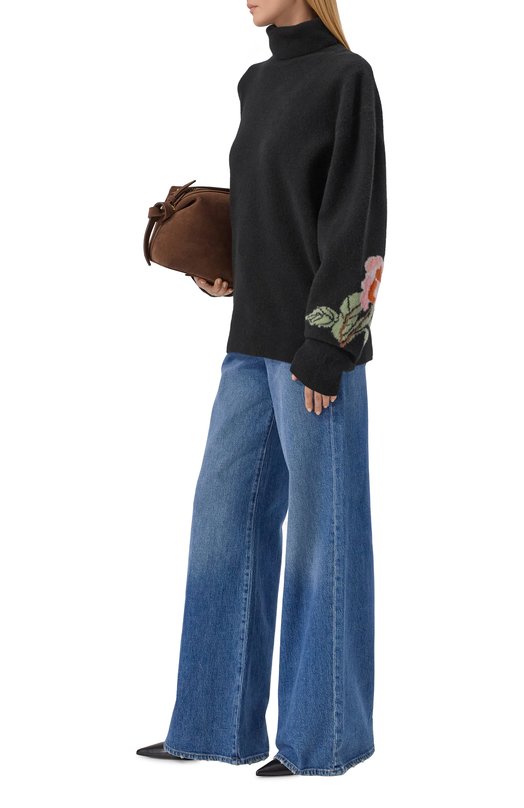 Шерстяной свитер Nanushka FRANNIE Чёрный  FRANNIE Фото 2