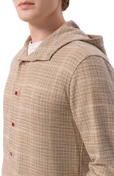 Рубашка из шерсти и шелка KITON, арт. UMCPETEK0617E18, фото 5