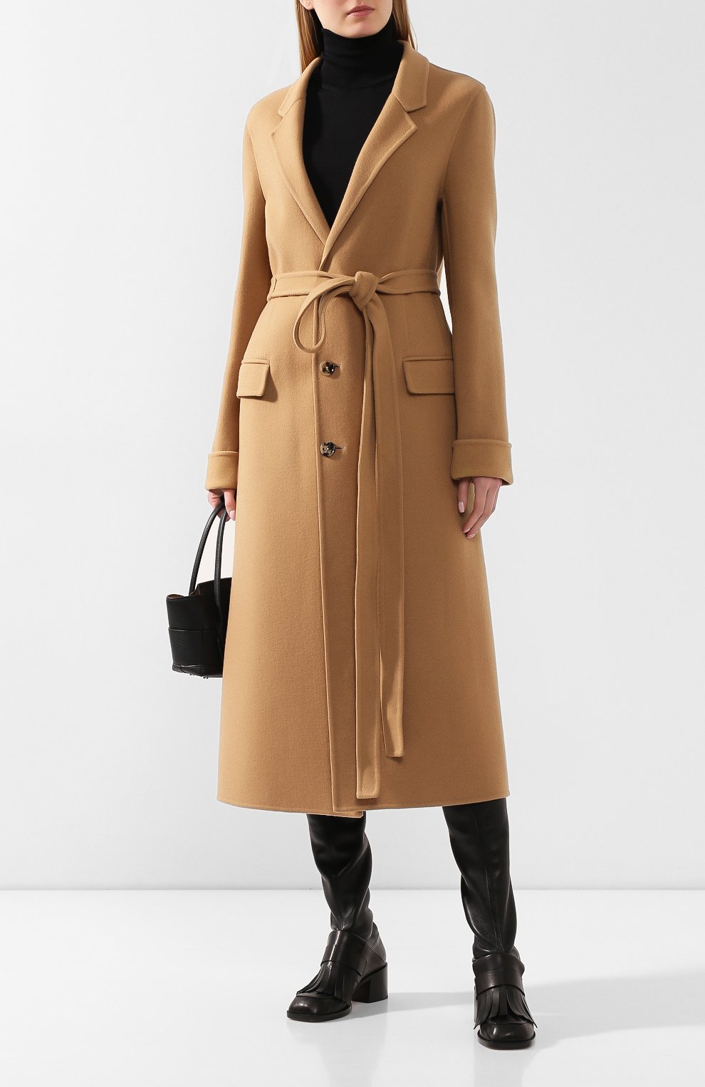 Кашемировое пальто BOTTEGA VENETA бежевого цвета по цене 681000 руб., арт. 566922/VF3W1, фото 2 Кашемировое пальто BOTTEGA VENETA, арт. 566922/VF3W1, фото 2