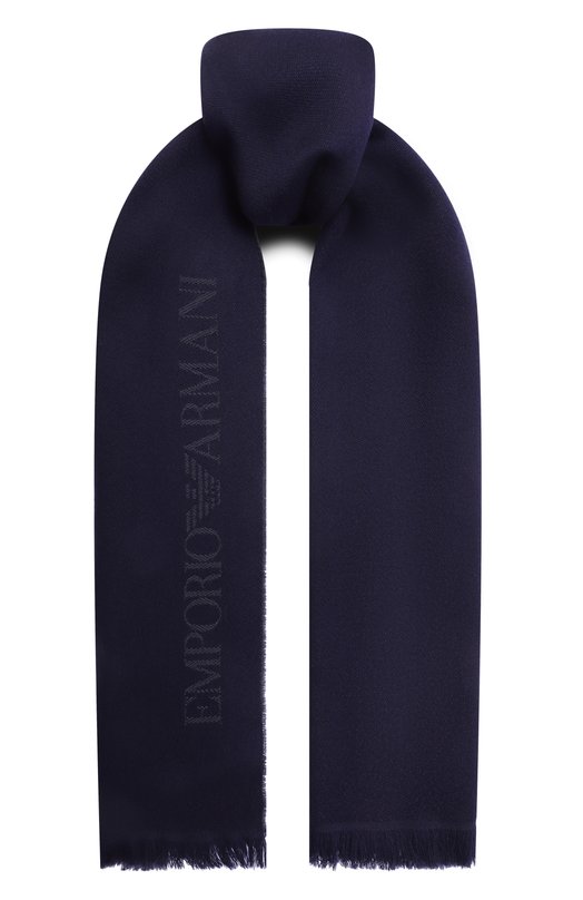 Шерстяной шарф Emporio Armani 625007/CC307 Синий 625007/CC307