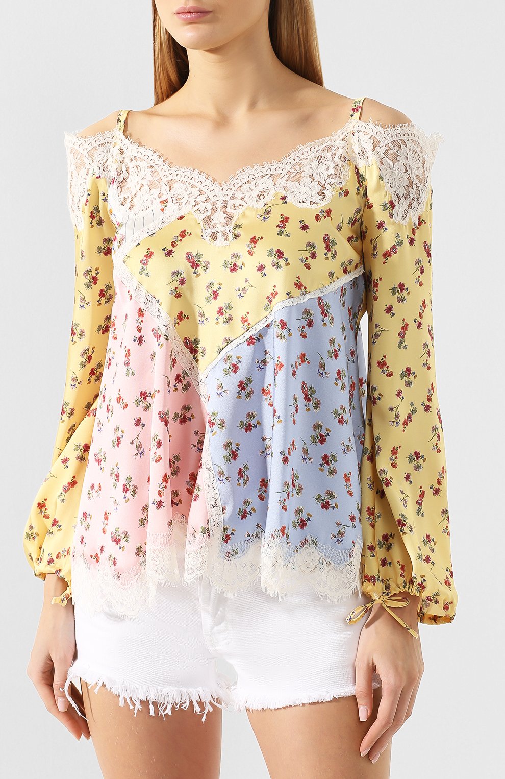 Блузка с принтом ERMANNO ERMANNO SCERVINO, арт. 44 T CM23 FFI, фото 3