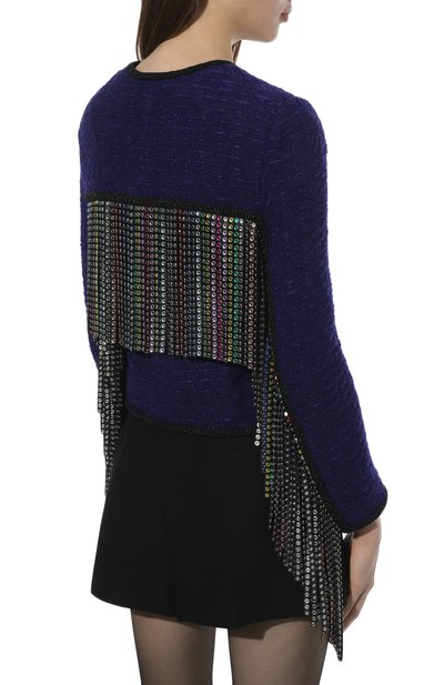 Жакет из шерсти и шелка SAINT LAURENT, арт. 678431/Y7D30, фото 4