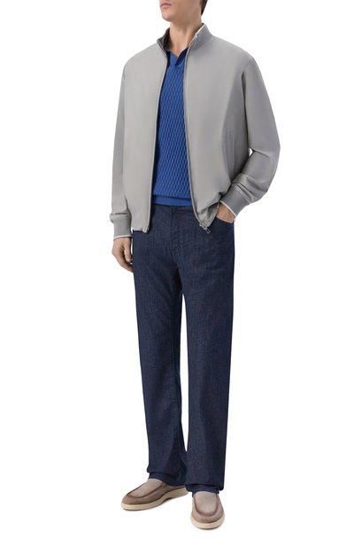 Поло из хлопка и шелка ANDREA CAMPAGNA, арт. SU26ST210-03/FST26, фото 2