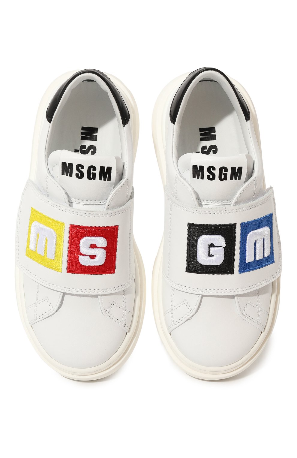 Кожаные кеды MSGM KIDS, арт. 76230/28-35, фото 4