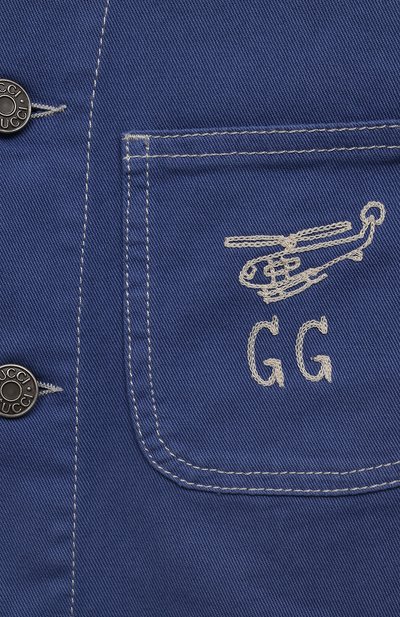 Комбинезон GUCCI синего цвета по цене 73500 руб., арт. 591357 XDAZR, фото 3 Комбинезон GUCCI, арт. 591357 XDAZR, фото 3