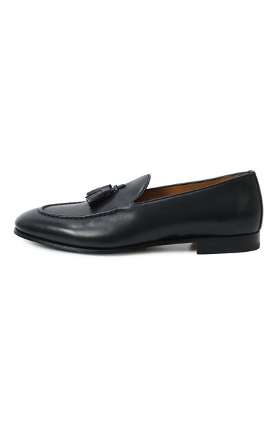 Кожаные лоферы KITON темно-синего цвета по цене 157500 руб., арт. USSA083N0114302, фото 4 Кожаные лоферы KITON, арт. USSA083N0114302, фото 4