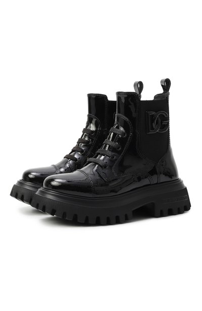 Кожаные ботинки DOLCE & GABBANA, арт. D11360/A9A81